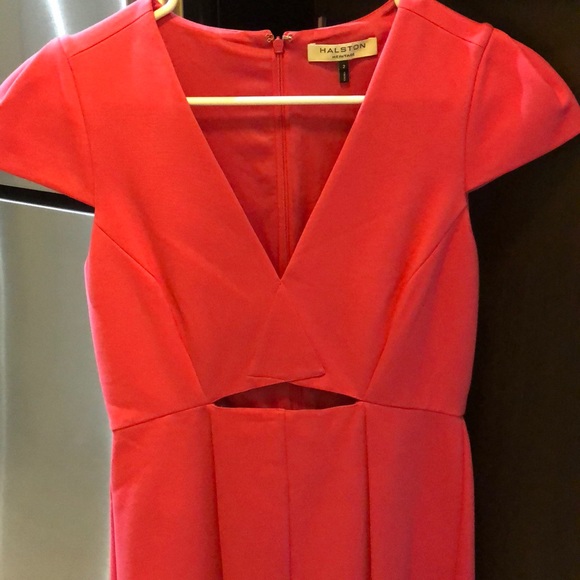 Halston Heritage Pink Cap Sleeve Dress - Picture 4 of 4